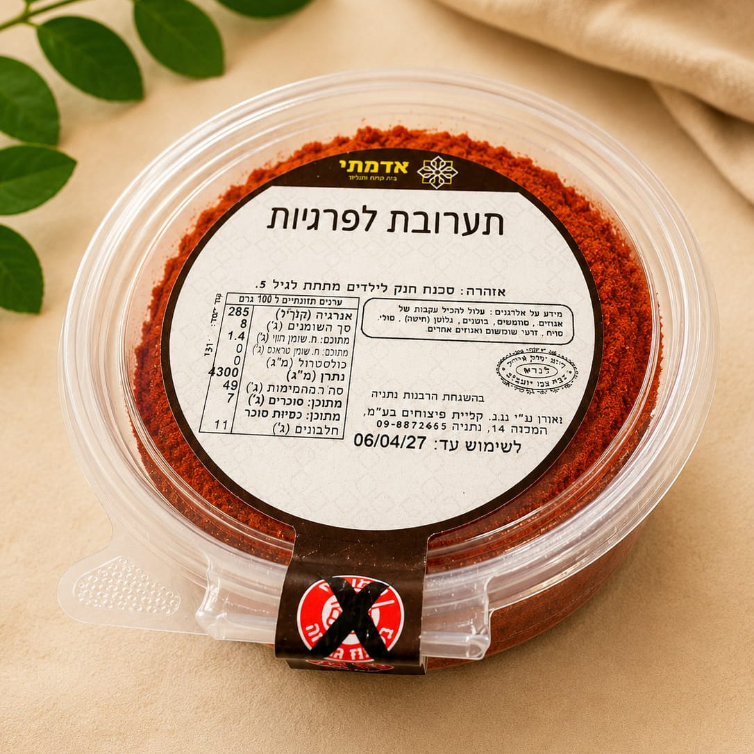 תערובת לפרגיות 150 גרם
